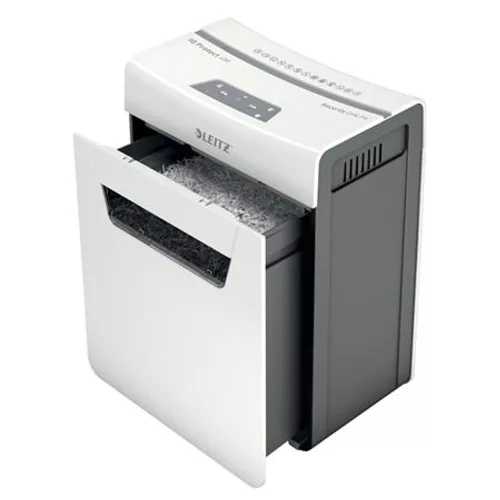 Iratmegsemmisítő, mikrokonfetti, 4 lap, LEITZ "IQ Protect 4M"