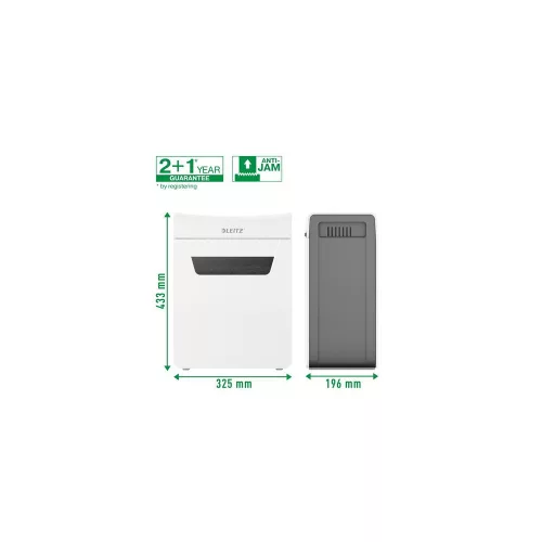 Iratmegsemmisítő, mikrokonfetti, 4 lap, LEITZ "IQ Protect 4M"