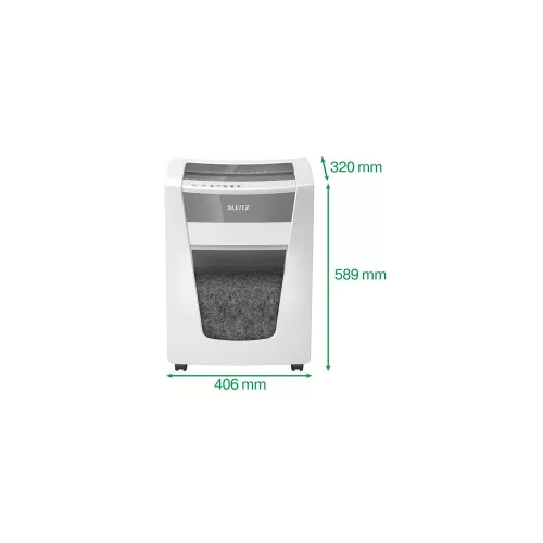Iratmegsemmisítő, mikrokonfetti, 7 lap, LEITZ "IQ Office Pro P5+"