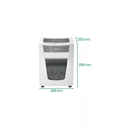 Iratmegsemmisítő, mikrokonfetti, 7 lap, LEITZ "IQ Office Pro P5+"