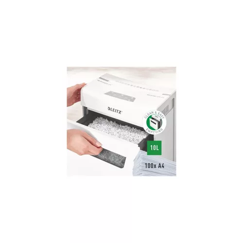 Iratmegsemmisítő, konfetti, 6 lap, LEITZ "IQ Protect 6X"