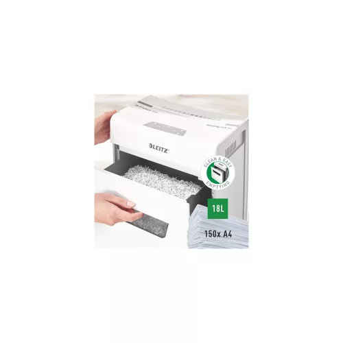 Iratmegsemmisítő, konfetti, 10 lap, LEITZ "IQ Protect 10X"