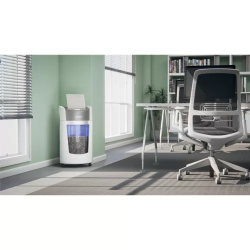 Iratmegsemmisítő, mikrokonfetti, 10 lap, LEITZ "IQ OptiMax P5"