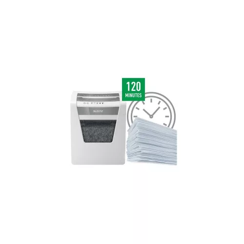 Iratmegsemmisítő, mikrokonfetti, 10 lap, LEITZ "IQ Office P5"