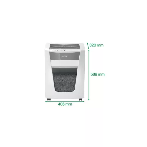 Iratmegsemmisítő, mikrokonfetti, 15 lap, LEITZ "IQ Office Pro P5 "