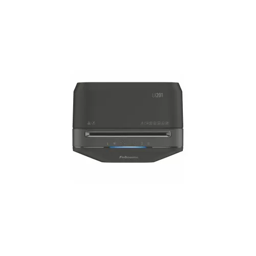 Iratmegsemmisítő, mikrokonfetti, 11 lap, FELLOWES "Powershred LX201", fekete