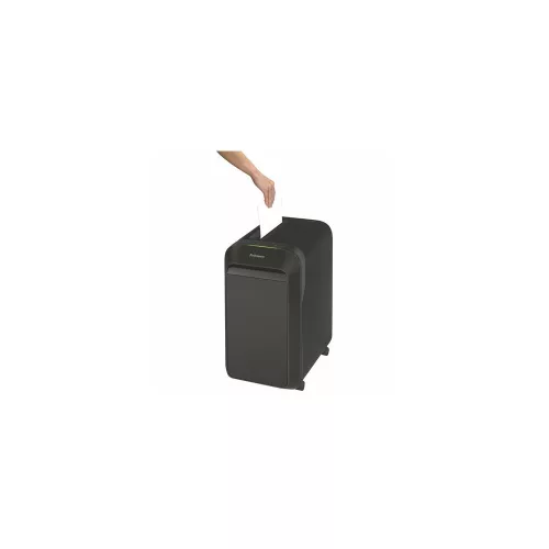 Iratmegsemmisítő, mikrokonfetti, 18 lap, FELLOWES "Powershred LX221", fekete