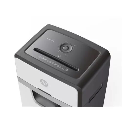 Iratmegsemmisítő, konfetti, 24 lap, HP "Oneshred 24CC", világosszürke