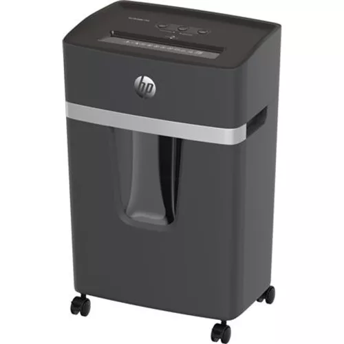 Iratmegsemmisítő, konfetti, 15 lap, HP "Pro Shredder 15CC", sötétszürke