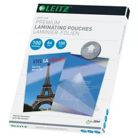   Meleglamináló fólia, 100 mikron, A4, fényes, UDT technológiával, LEITZ "iLam" - 100db