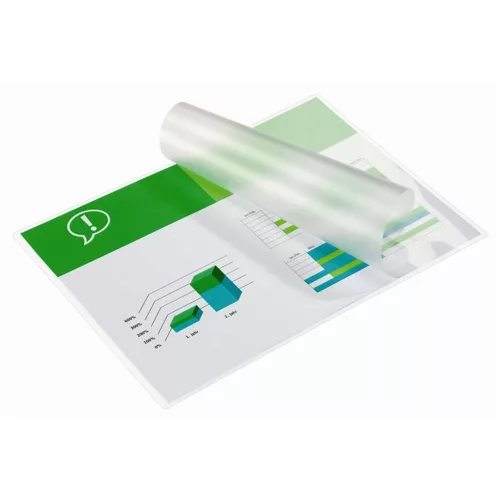 Meleglamináló fólia, 75 mikron, A4, fényes, GBC - 100db