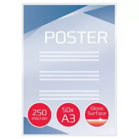 Meleglamináló fólia, 250 mikron, A3, fényes, GBC - 50db