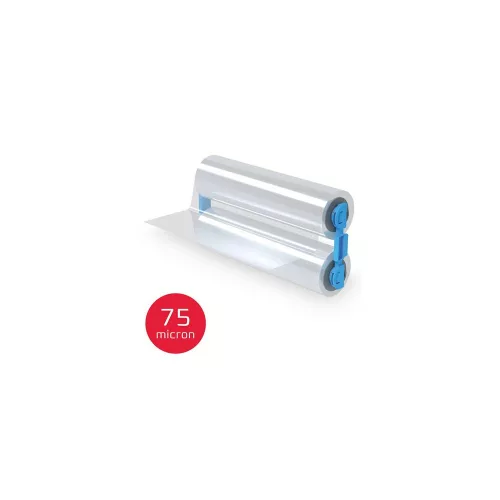 Meleglamináló fólia utántöltő, 75 mikron, A4, fényes, tekercses, GBC "Foton 30" - 56,4 méter