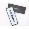 Golyóstoll, 0,24 mm, teleszkópos, metálfekete tolltest, ZEBRA "SL-F1", kék