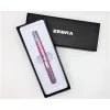 Golyóstoll, 0,24 mm, teleszkópos, metálpink tolltest, ZEBRA "SL-F1", kék