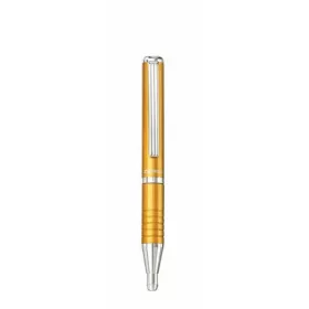   Golyóstoll, 0,24 mm, teleszkópos, arany színű tolltest, ZEBRA "SL-F1", kék
