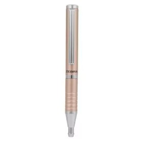   Golyóstoll, 0,24 mm, teleszkópos, rose gold színű tolltest, ZEBRA "SL-F1", kék