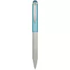 Golyóstoll, 0,24 mm, teleszkópos, rozsdamentes acél, világoskék tolltest, ZEBRA "Telescopic Metal Stylus", kék