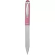 Golyóstoll, 0,24 mm, teleszkópos, rozsdamentes acél, pink tolltest, ZEBRA "Telescopic Metal Stylus", kék