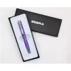 Golyóstoll, 0,24 mm, teleszkópos, metállila tolltest, ZEBRA "SL-F1", kék