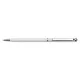 Golyóstoll, fehér "SLIM", tanzanite lila SWAROVSKI® kristállyal, 13 cm, ART CRYSTELLA®