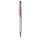 Golyóstoll, krémfehér, felül siam piros SWAROVSKI® kristályokkal töltve, TOUCH, 14 cm, ART CRYSTELLA®