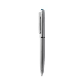   Golyóstoll, ezüst, "Oslo", aquakék SWAROVSKI® kristállyal, 13 cm, ART CRYSTELLA®