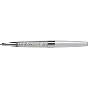   Golyóstoll, krémfehér, alul fehér SWAROVSKI® kristállyal töltve, 14cm, ART CRYSTELLA®
