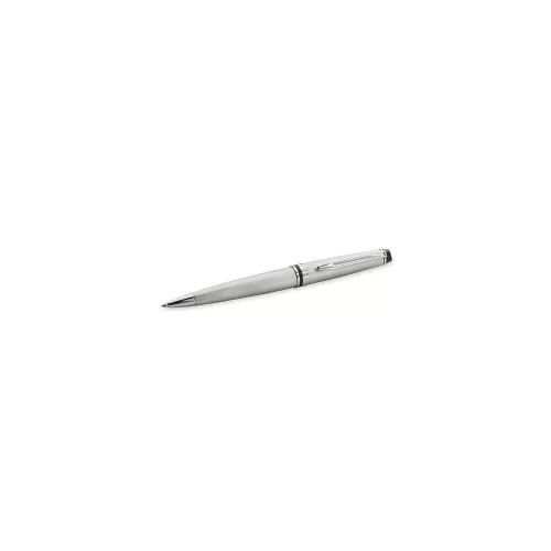 Golyóstoll, 0,7 mm, csiszolt fém tolltest, ezüst klip, WATERMAN "Expert III", kék