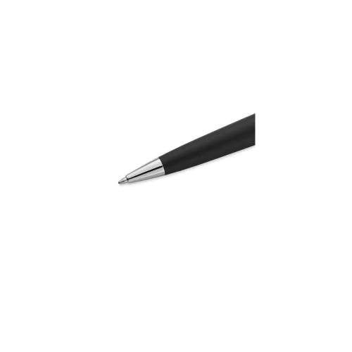 Golyóstoll, 0,7 mm, matt fekete tolltest, ezüst klip, WATERMAN "Expert III", kék