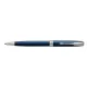 Golyóstoll, 1 mm, rotációs, kék tolltest, ezüst klip, PARKER "Royal Sonnet", kék