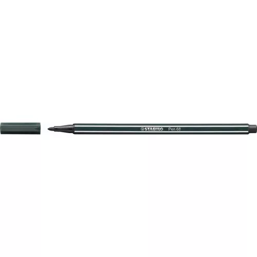 Rostirón, 1 mm, STABILO "Pen 68", sötétzöld