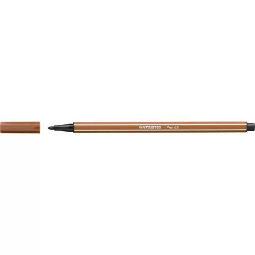Rostirón, 1 mm, STABILO "Pen 68", vörösbarna
