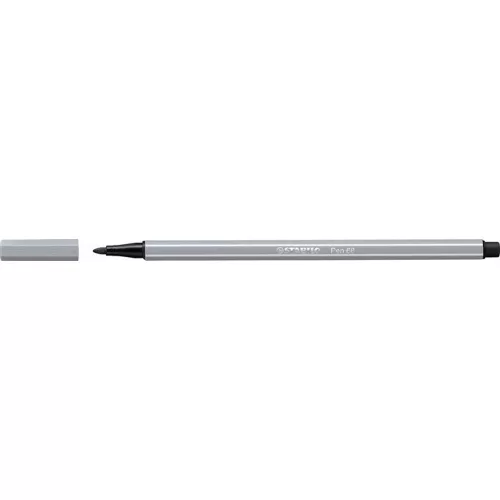 Rostirón, 1 mm, STABILO "Pen 68", közép szürke