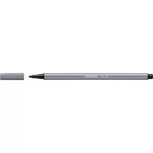 Rostirón, 1 mm, STABILO "Pen 68", sötét szürke