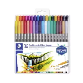   Rostirón készlet, 0,8/3,0 mm, kétvégű, STAEDTLER® "3200", 36 különböző szín