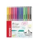 Tűfilc készlet, 0,4 mm, KORES "K-Liner", 12 különböző szín