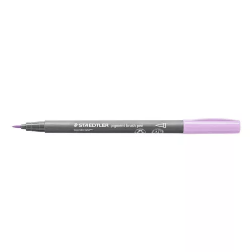 Ecsetirón készlet, STAEDTLER "Pigment brush 371", 12 különböző pasztell szín