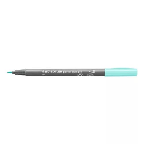 Ecsetirón készlet, STAEDTLER "Pigment brush 371", 12 különböző pasztell szín