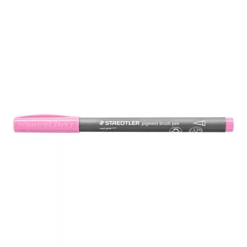 Ecsetirón készlet, STAEDTLER "Pigment brush 371", 12 különböző pasztell szín