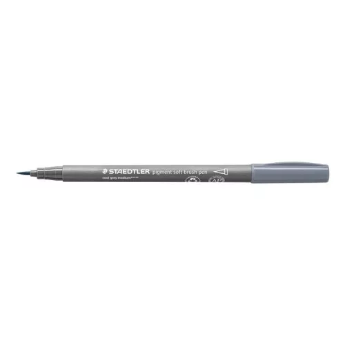 Ecsetirón készlet, STAEDTLER "Pigment 372", 6 különböző fekete és szürke árnyalat