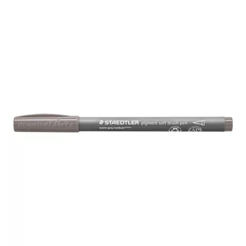Ecsetirón készlet, STAEDTLER "Pigment 372", 6 különböző fekete és szürke árnyalat