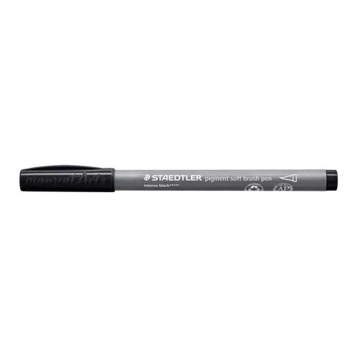 Ecsetirón készlet, STAEDTLER "Pigment 372", 6 különböző fekete és szürke árnyalat