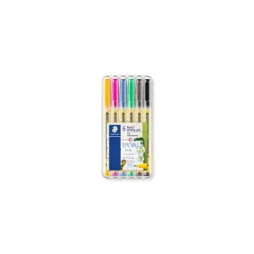   Tűfilc készlet, 0,6 mm,  STAEDTLER "Noris® 307", 6 különböző szín