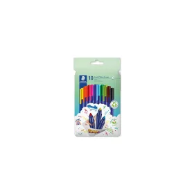   Rostirón készlet, 1 mm, STAEDTLER "Triplus 323", 10 különböző szín
