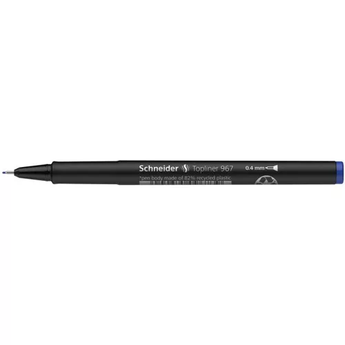 Tűfilc, 0,4 mm, SCHNEIDER "Topliner 967", kék