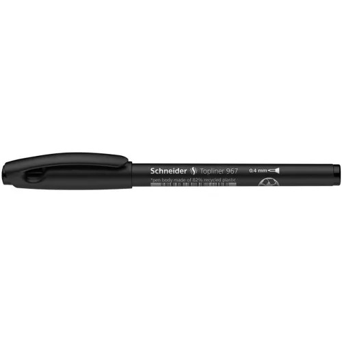 Tűfilc, 0,4 mm, SCHNEIDER "Topliner 967", fekete