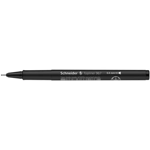 Tűfilc, 0,4 mm, SCHNEIDER "Topliner 967", fekete