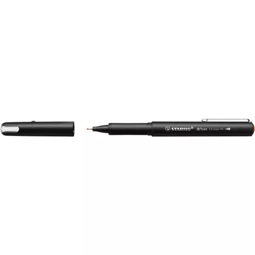 Tűfilc, 0,4 mm, STABILO "dr!ver", piros