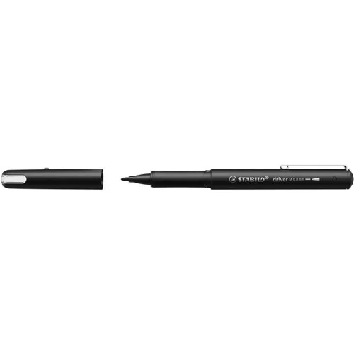 Rostirón, 0,8 mm, STABILO "dr!ver", fekete